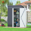 Fix and Tools 152×95×181 cm Outdoor Metal Storage Shed – Lockable Door, Weather-Resistant for Backyard, Patio, Lawn