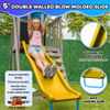Fix and Tools Addison Twinkle Wooden Swing Set with Heavy-Duty Double A-Frame, 2 LED Swings & Bonus Anchor Kit – For Kids Ages 3–8