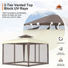 Fix and Tools 305×305 cm Patio Gazebo Tent – Outdoor Canopy Shelter with Removable Sidewalls - Fix and Tools LLC