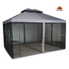 Fix and Tools 366×366×285 cm Easy-Assembly Outdoor Soft-Top Gazebo – Gray - Fix and Tools LLC