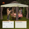 Fix and Tools 305×305 cm Patio Gazebo Tent – Outdoor Canopy Shelter with Removable Sidewalls