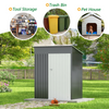 Fix and Tools 152×95×181 cm Outdoor Metal Storage Shed – Lockable Door, Weather-Resistant for Backyard, Patio, Lawn