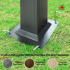 Fix and Tools 10×10 FT Aluminum Pergola with Retractable Canopy – Gray, Weather-Resistant