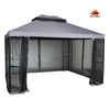Fix and Tools 366×366×285 cm Easy-Assembly Outdoor Soft-Top Gazebo – Gray - Fix and Tools LLC